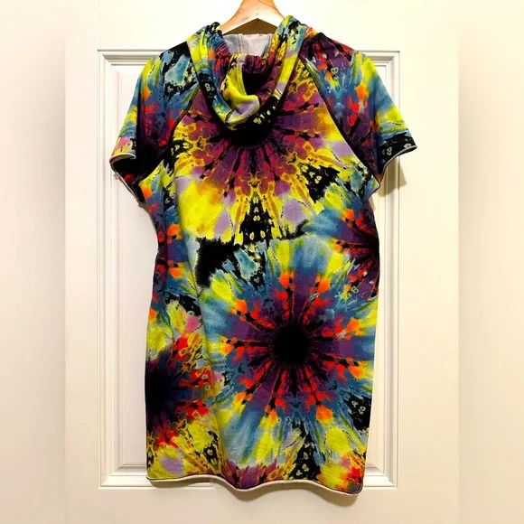 NWOT DKNY Hooded Sweatshirt Dress w/pockets - Size Medium - Picture 4 of 4